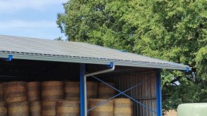 rénovation toiture hangar stockage détail