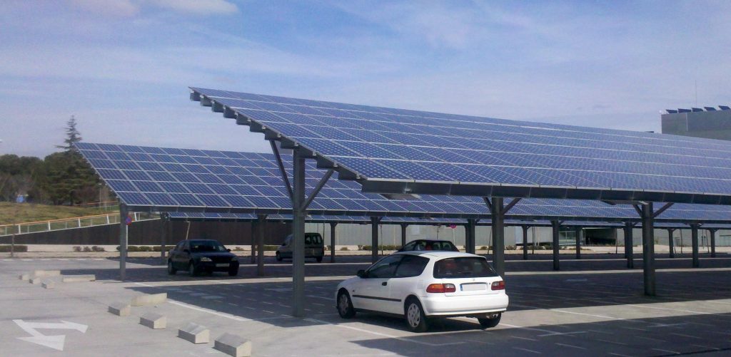 ombrière de parking photovoltaïque