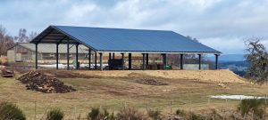 hangar agricole de stockage sans bardage