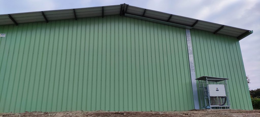 hangar agricole bipente extérieur