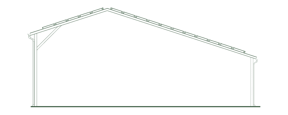 Hangar Bipente 1/3-2/3 
1000 à 2400 m²