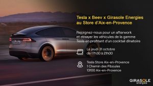 Tesla x Girasole Energies : une soirée dédiée à la mobilité électrique et à la transition énergétique